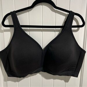 Cacique Bra Full Coverage Lined Wireless Black Lane Bryant Woman’s Plus 46D